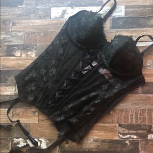 NWT Victoria’s Secret lace corset with garter S